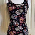 No Boundaries SUGAR SKULL Day of the Dead Cami Tank Size S 3-5  Women Juniors Photo 1