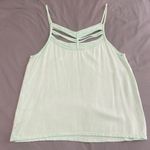RVCA Cutout Turquoise Tank Top Photo 3