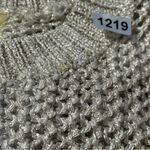 Minnie Rose Women’s Size S Gold Silver Bronze Metallic Loose Knit Sweater Photo 8