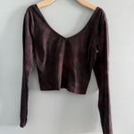 Lululemon  Align Women’s Diamond Dye Cassis Black Crop Top Photo 2