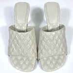 Burberry Leather Quilted Heeled Slide Sandals Plaster 39 9 NEW Photo 8