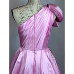 Mac Duggal  One Shoulder Large Bow Pleated Gown Ice Pink 2 Photo 12