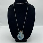 One of a kind jar necklace Blue Photo 0