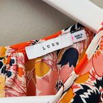 Lush Clothing Lush Floral Print Blouse Pink Sz Small Photo 3