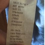 Elena Baldi Maxi Dress Italy XS Blue White Sleeveless Tiered Viscose Silk Photo 5