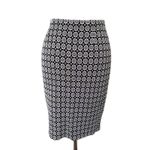 J Jill Wearever Black Multicolor Geometric Stretch Pull On Pencil Skirt Sz XS Blue Photo 1