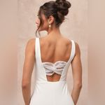 Lulus LULU’S Regal Classic White Sleeveless Twist-Back Maxi Dress Photo 4