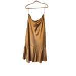Lauren Ralph Lauren 16W Gold Silk Bias Photo 2
