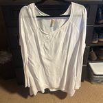 XCVI  large tunic top. Cotton sleeves lined front with diffferent fabric. A line Photo 0