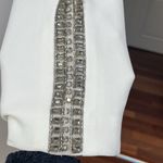 Haute Hippie 🆕  | White Tuxedo Dress Pants with Beaded Side Stripes Size 2 Photo 2