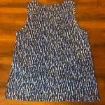 Michael Kors  Top Size Small blue and white tank. Gold Embellishment Photo 5