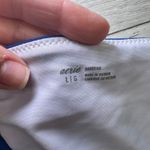 Aerie high cut cheeky bikini bottom bandeau top blue beach white large medium Photo 11