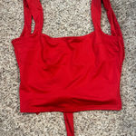 Princess Polly Red Crop Top Photo 0