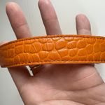 Cole Haan Amanda Straw Small Orange Leather Satchel Bag Purse NWT Y2K Photo 10