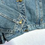 Disney Tinkerbell Denim Jacket Women's M Blue Jean Coat Embroidered Buttons Photo 3