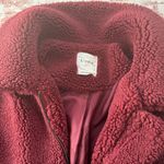 Elodie Burgundy Sherpa Jacket Photo 1