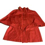 Betsey Johnson RED SNAP BUTTON CAPE JACKET (XL) Photo 8