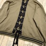 NEW LANY women's 26/28 (3X) lace up thick pullover hoodie sweatshirt green/black Green Photo 4