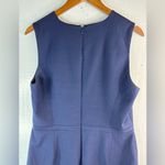 White House | Black Market 10 Smart Workwear Classic Deep Blue Fitted Mini Dress Photo 4