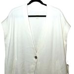 NWT Maeve By Anthropologie Women’s Oversized Muscle Sweater Vest Ivory Size L Size L Photo 3