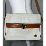 Women’s Woven Italian Crossbody Purse Bag White Photo 0