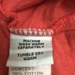 Cut•Loose Coral Hanky Linen Blend Patch Sleeveless V Photo 5