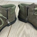 UGG  Hapsburg Waterproof Suede Lace-up Ankle Booties US7 Green Slate $150 Photo 5
