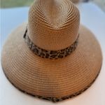 Cruise Club Leopard Trim Straw Hat Photo 3
