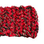 hand made red and grey crochet headband Photo 3