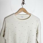 Madewell  Crewneck Bobble Pullover Sweater Antique Cream Ivory size M Photo 3