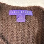 Ralph Lauren Purple Label Brown Chunky Knit Sleeveless Long Cardigan Vest M/L Photo 8
