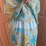 Esmeralda Fashions floral chiffon lined sleeveless dress. Y2K Size 14 Photo 2