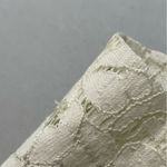 French Connection Lace Top Off-White Peplum Waist Short Sleeves Size 4 Coquette Photo 4