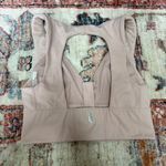 FP Movement Free People It’s An Illusion Crop Lined Zip Pink Sports Bra Top Sz M Size M Photo 4