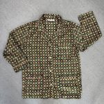 Victoria's Secret Victoria’s Secret Vintage Diamond Print Satin Sleep Pajama‎ Shirt Medium Photo 10