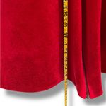 Vanity Fair Red Vtg. Womens Robe House Coat Velour Zip Up Embroidered Medium Photo 4