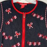 Vintage Merry &‎ Bright Christmas Sweater Vest Black Size XL Photo 1