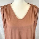 1.4.3. Story by Line Up 143 Story blush ruched tie shoulder oversized top size small Photo 1