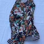 Marled Red and Orange Relaxed Mandarin Collar Hoodie Size L Photo 1