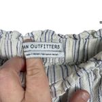 Urban Outfitters River Linen Blend Striped Pull On Shorts in Ivory/Blue Size S Photo 5