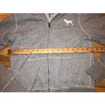Victoria's Secret Vintage Y2K  PINK Grey Silver Bling Rhinestone Zip Up Hoodie M Photo 4