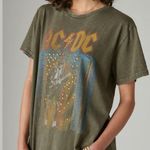 Lucky Brand  AC/DC Studded Cotton Boyfriend Graphic Band Tee T-Shirt XXL Retro Photo 1