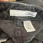 Chico's Chico’s black Platinum straight leg 1/8 comfortable jeans Photo 1
