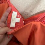 NWT ERIN by Erin Fetherston Strapless Taffeta Sweetheart Bow Dress in Flame 6 Photo 4