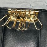 Valentino Garavani  Black Leather 6 ring Key Holder Wallet Case Photo 3