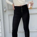 7 For All Mankind black velvet jeans pants sz 25 Photo 0