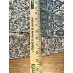 Soft Surroundings  Top Women Size‎ Medium Pullover Tunic Henley Floral Roll Tab Photo 7