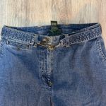 Ralph Lauren Lauren  Belted Denim Jeans Women's‎ Size 8 Dark Wash Photo 4