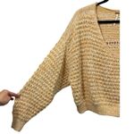 Free People  Coconut V-Neck‎ Open Knit Beachy Boho Sweater S Photo 10