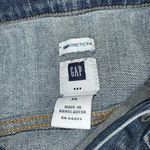 Gap Womens Blue Jean Denim Jacket Size XS Stretch Cotton Distressed Button Front Photo 3